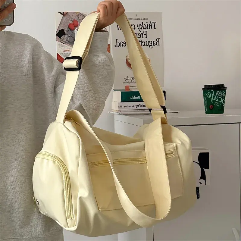 Large Crossbody Travel Tote Bags for Women 2025 Canvas Shoulder Messenger Bag Sports Yoga Satchels Fashion Woman Handbag