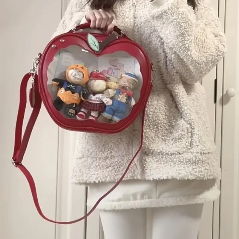 New Girl Harajuku Niche Design Apple Crossbody Bag Handbag Sweet Style Cute Ulzzang Ita Bag Y2K Backpack Preppy Style ItaBag
