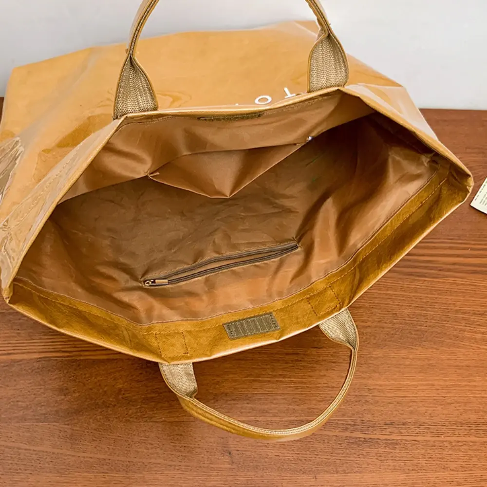 INS Popular Letter Prints Women's Tote Bags Large Capacity Transparent Jelly Bag PVC Waterproof Shopping Bag Designer Handbags