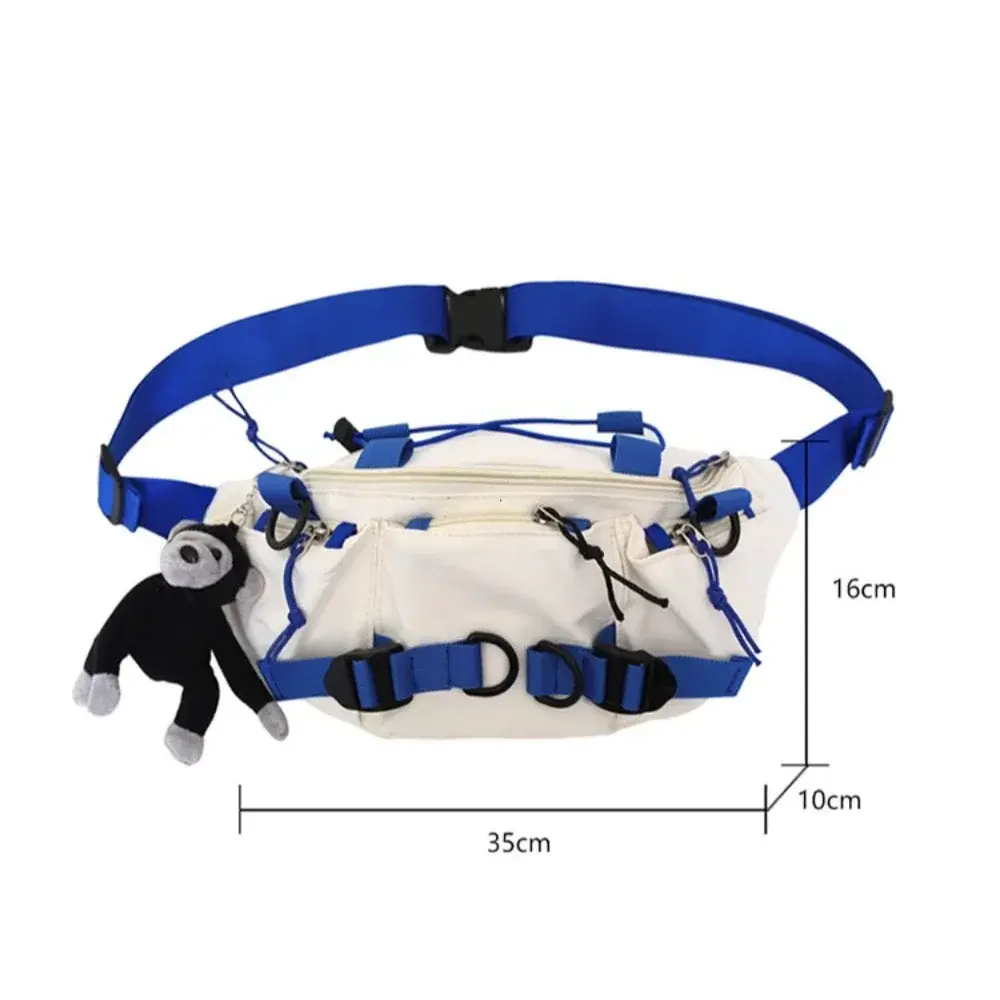 2025 Techwear Style Punk Hip Hop Single Shoulder Crossbody Bag Men Women Street Vintage Chest Bag Casual Sport Fanny Pack Сумка