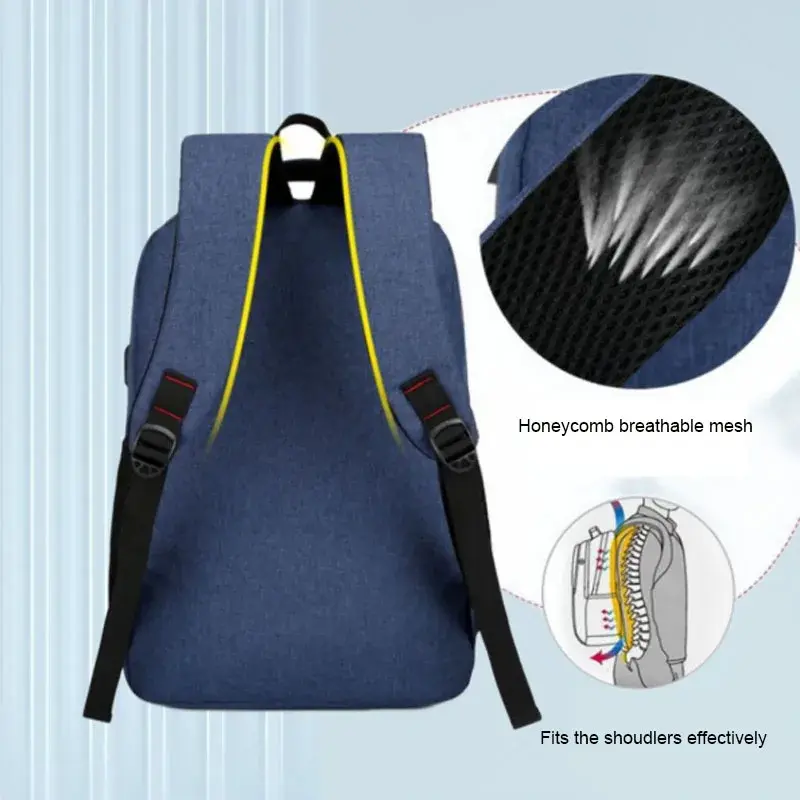 Classic Men Waterproof Backpack USB Charging Casual Travel Backpack Men Large Capacity Travel Laptop Backpack School Bag bolsas