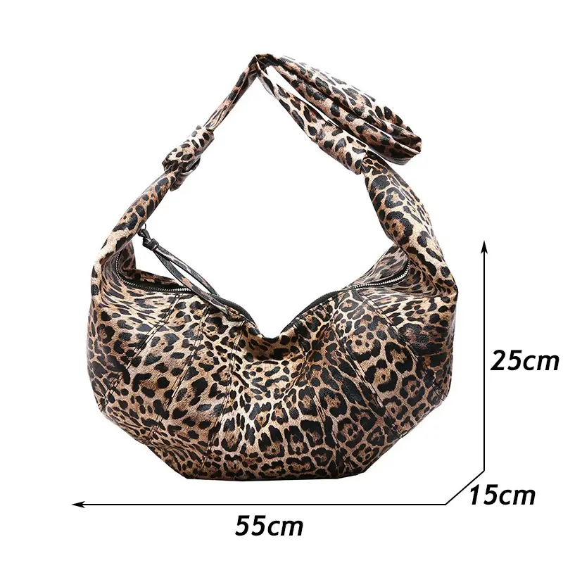 Luxury PU Leather Crescent Crossbody Bag for Women Casual Shoulder Satchel Hobo Bag Dumpling Red Bags Y2k Girls Messenger Bag