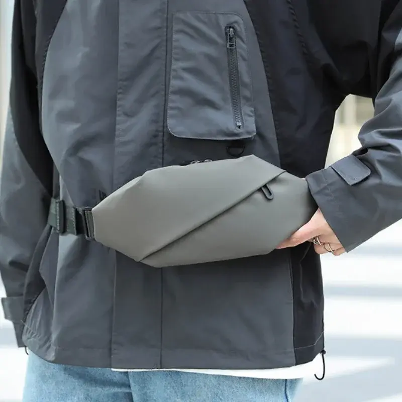 Man Waterproof Fanny Pack Men Minimalist Outdoor Sports Running Jogging Waist Bag Stylish Cross Body Belt Bag Waist Bag for Men