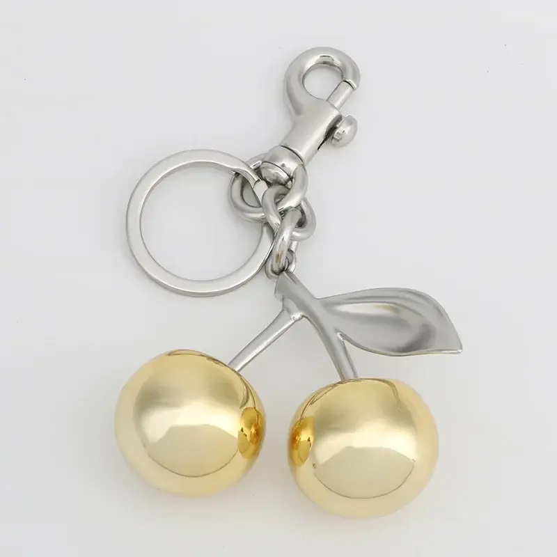 New Red Cherry Pendant Keychain Charm For Women's Handbag Internet-famous Crystal Cherry Pendant High-Grade Bag Accessories