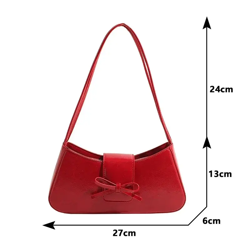 High-Grade Sense Retro Women Underarm Bag 2025 Spring New PU Leather Lady Commuter Shoulder Bags Solid Small Handbags for Women