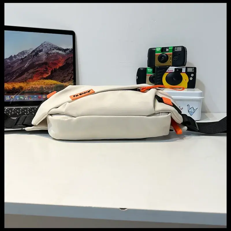 Japanese Style Versatile Chest Bag for Women Casual Sports Crossbody Bag for Men Large Capacity Street Student Shoulder Bag