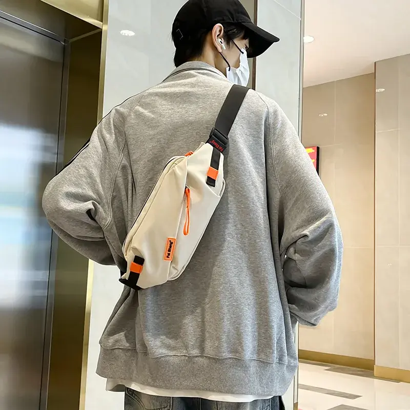 Japanese Style Versatile Chest Bag for Women Casual Sports Crossbody Bag for Men Large Capacity Street Student Shoulder Bag