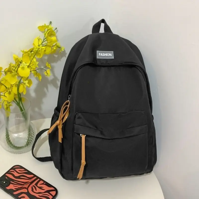 Kawaii Large-capacity Waterproof College Backpack Korean Version Simple School Bags Trendy Women Laptop Backpack Travel Book Bag