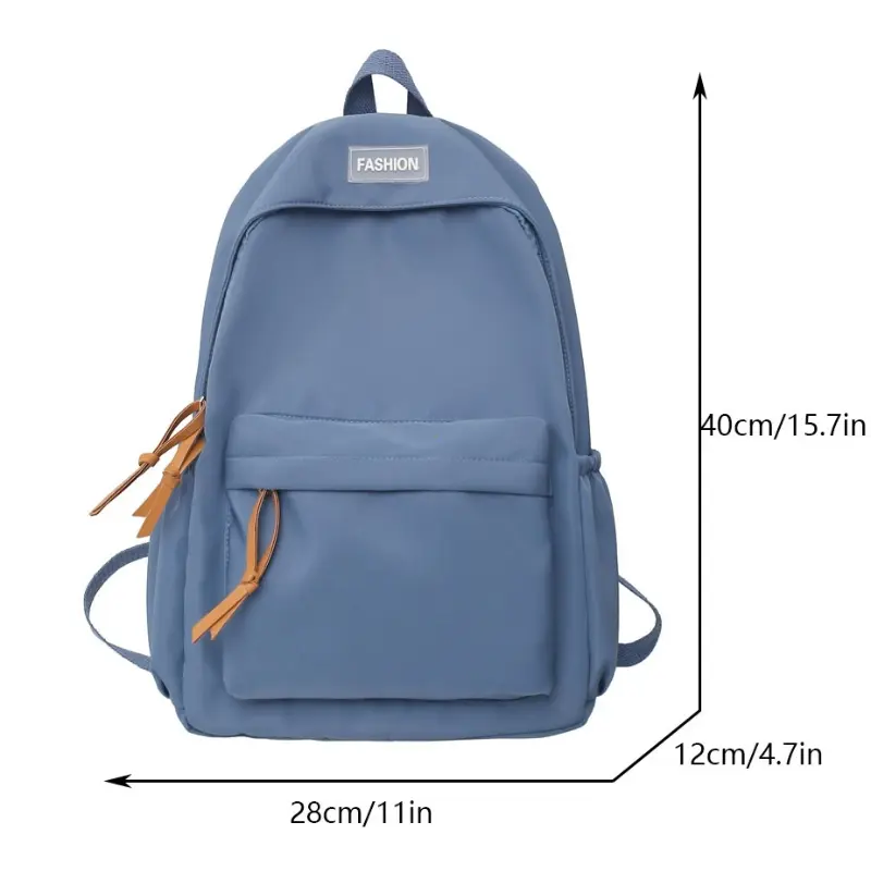 Kawaii Large-capacity Waterproof College Backpack Korean Version Simple School Bags Trendy Women Laptop Backpack Travel Book Bag