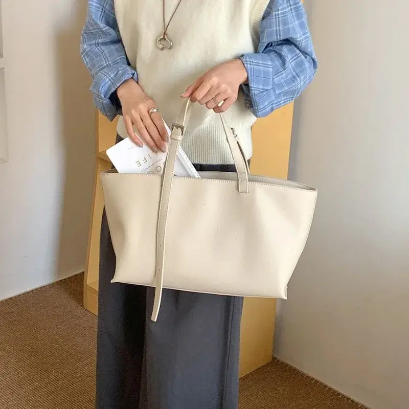 Casual Soft Tote Women Bag PU Leather Shoulder Bags for Women 2025 NEW High Quality Handbags and Purses Large Shopper Purses