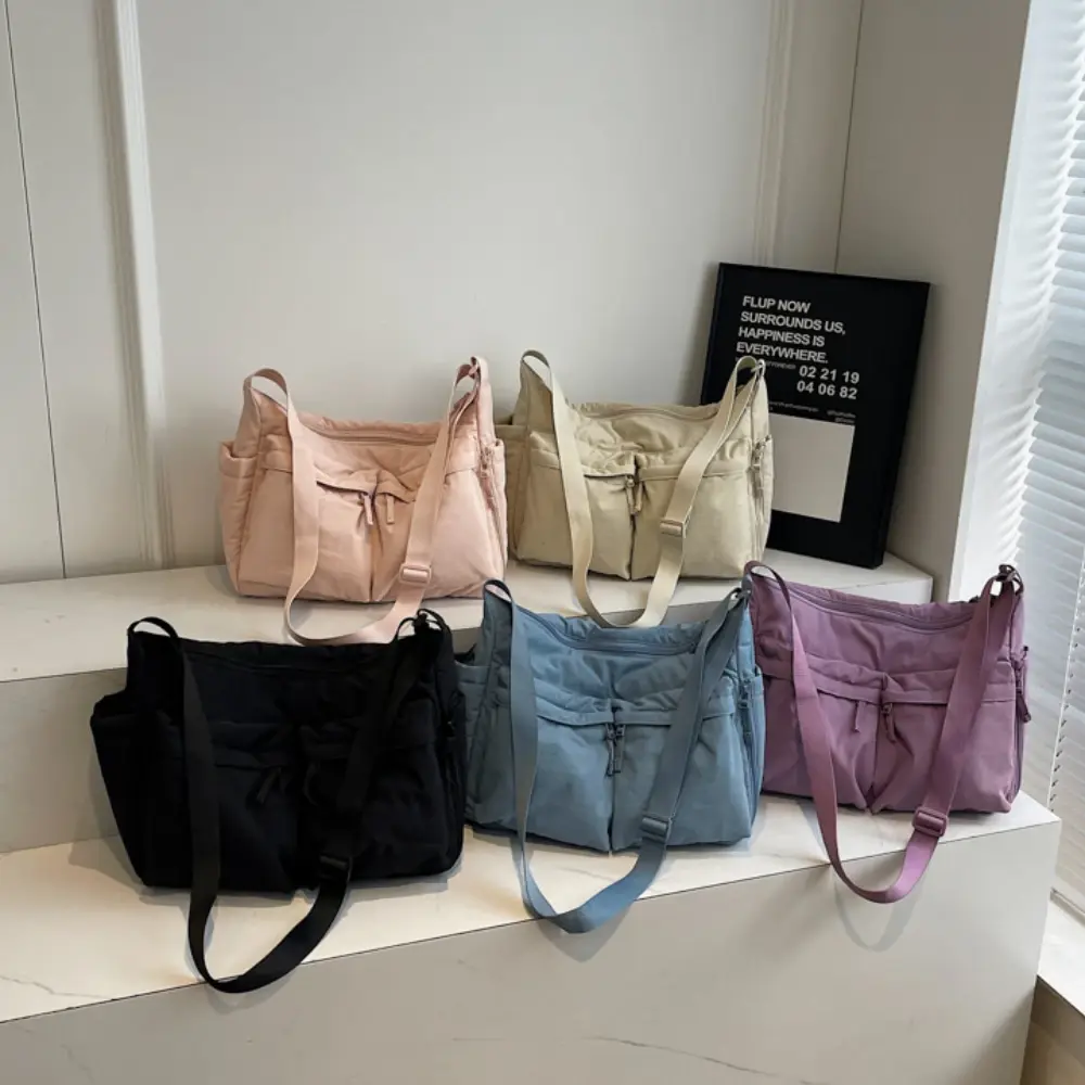 Work Style Casual Crossbody Bag with Large Capacity Waterproof Shoulder Bag Made of High-quality Nylon Fabric Bag for Men Сумка