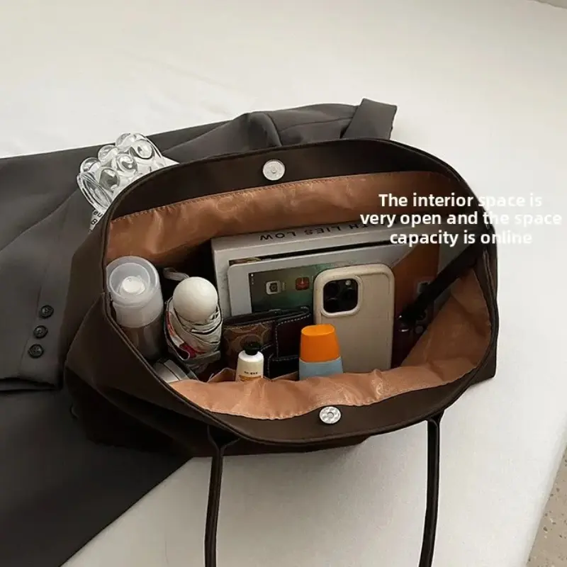Faux Suede Solid Color High Quality Fashionable Versatile Handbag 2025 Women's Product Hot Selling Large Capacity Shoulder Bag