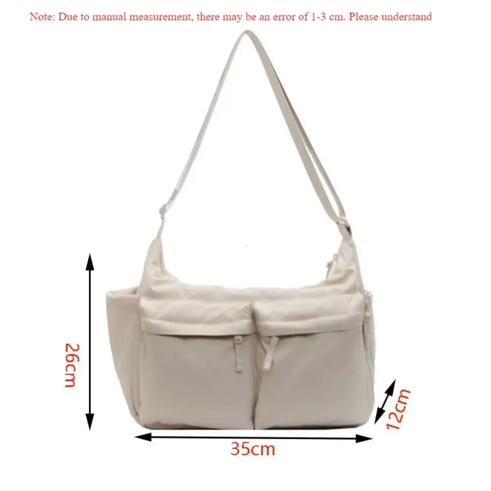 Work Style Casual Crossbody Bag with Large Capacity Waterproof Shoulder Bag Made of High-quality Nylon Fabric Bag for Men Сумка