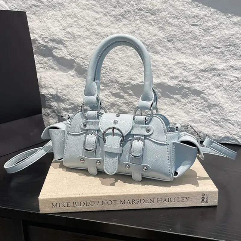 2025 New PU Square Shoulder & Crossbody Bags Solid Popularity Hot Trendy Stylish Design Y2K Style Handbags for Women Fashionable