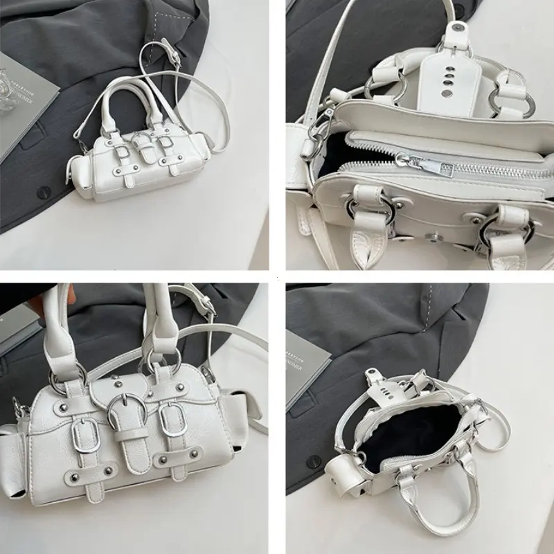 2025 New PU Square Shoulder & Crossbody Bags Solid Popularity Hot Trendy Stylish Design Y2K Style Handbags for Women Fashionable