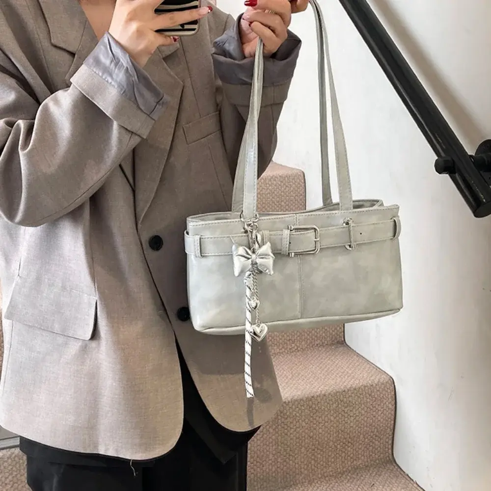Hight Quality Interior Compartment Shoulder Bags for Women Luxury Designer Belt Buckle Underarm Bag 2025 Hot Sale Bags for Women