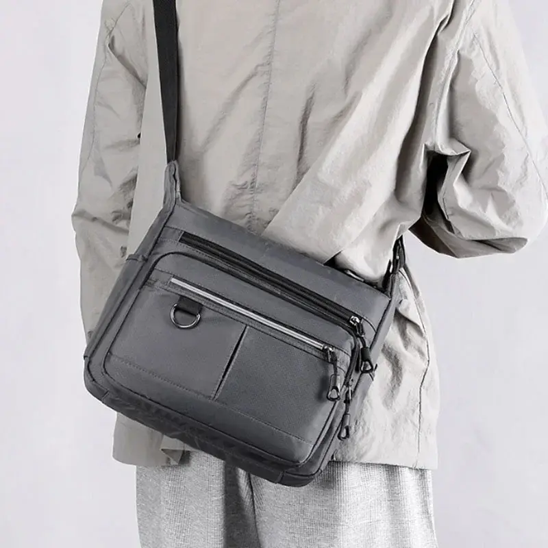 2025 New Shoulder Men's Bag Waterproof Oxford Luxury Design Crossbody Handbag Large Capacity Messenger Bags for Men