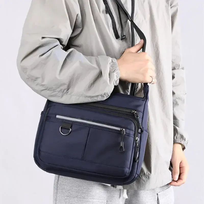 2025 New Shoulder Men's Bag Waterproof Oxford Luxury Design Crossbody Handbag Large Capacity Messenger Bags for Men