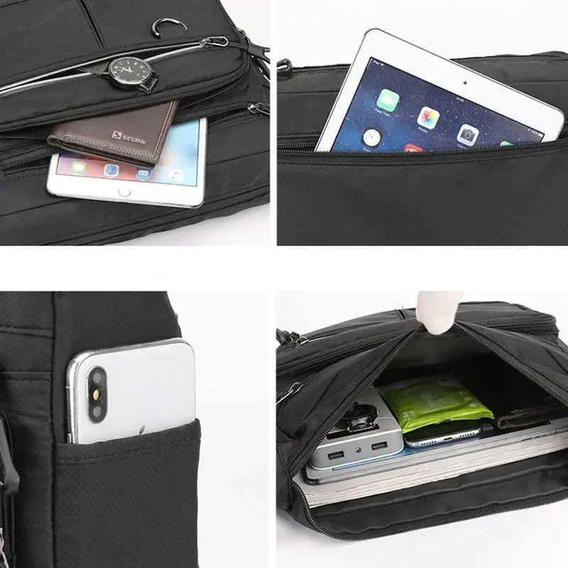 2025 New Shoulder Men's Bag Waterproof Oxford Luxury Design Crossbody Handbag Large Capacity Messenger Bags for Men