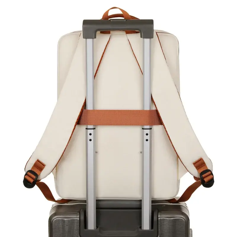 Business Backpack For Men Women New Trendy Design 15.6-Inch Laptop Backpack Blue Beige Student Schoolbag Boarding Backpack Male