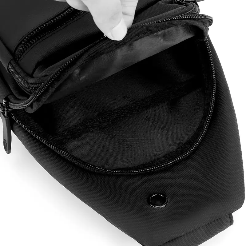 Lightweight Men's Chest Bag, Casual Nylon Crossbody Bag,Hiking Multipurpose Sling Bag for Outdoor Sports & Daily Commute
