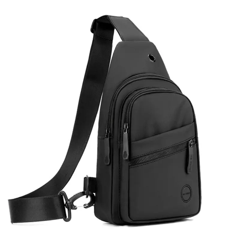 Lightweight Men's Chest Bag, Casual Nylon Crossbody Bag,Hiking Multipurpose Sling Bag for Outdoor Sports & Daily Commute