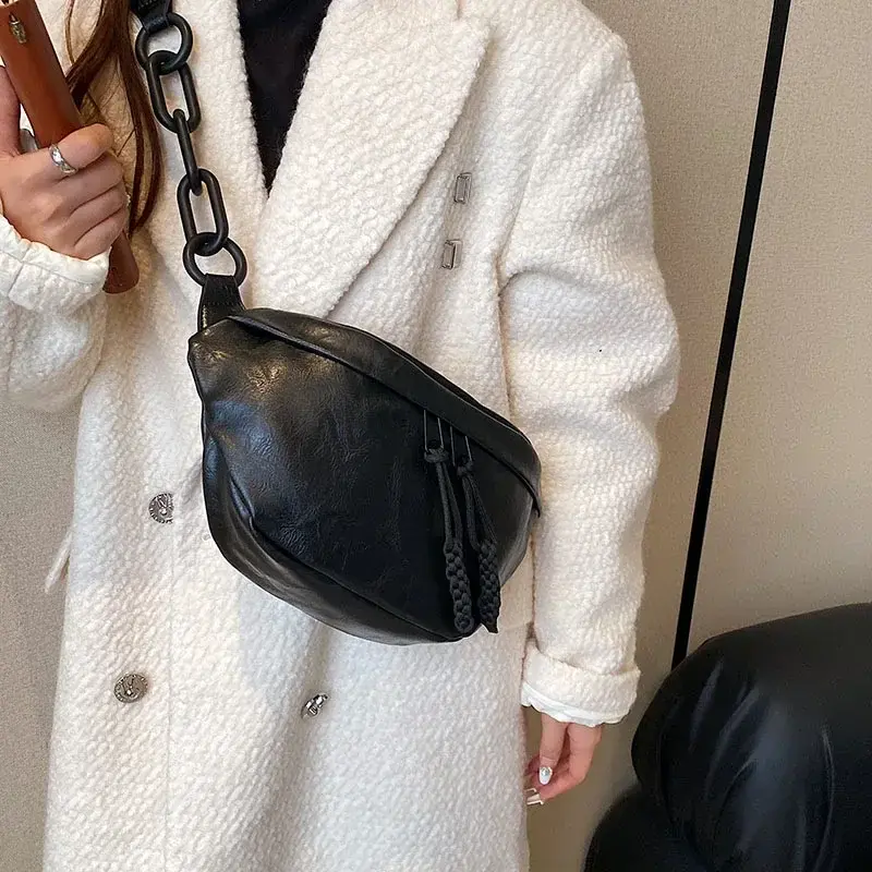 Fashion Soft Leather Waist Bag Ladies Fanny Pack High Quality Shoulder Belt Purse Bags Fashion Designer Crossbody Chest Bags
