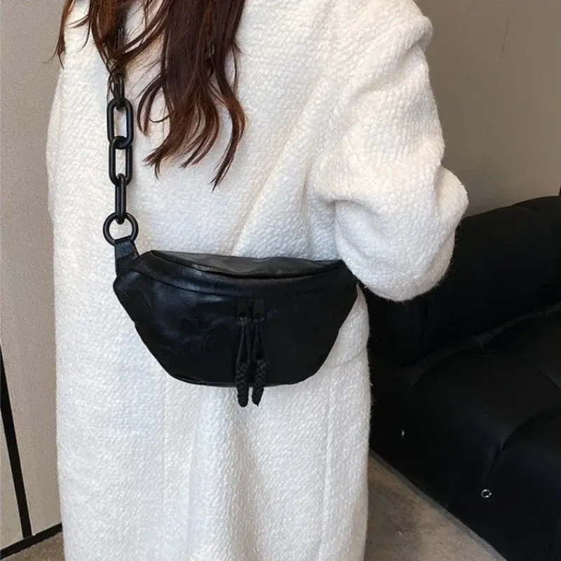 Fashion Soft Leather Waist Bag Ladies Fanny Pack High Quality Shoulder Belt Purse Bags Fashion Designer Crossbody Chest Bags