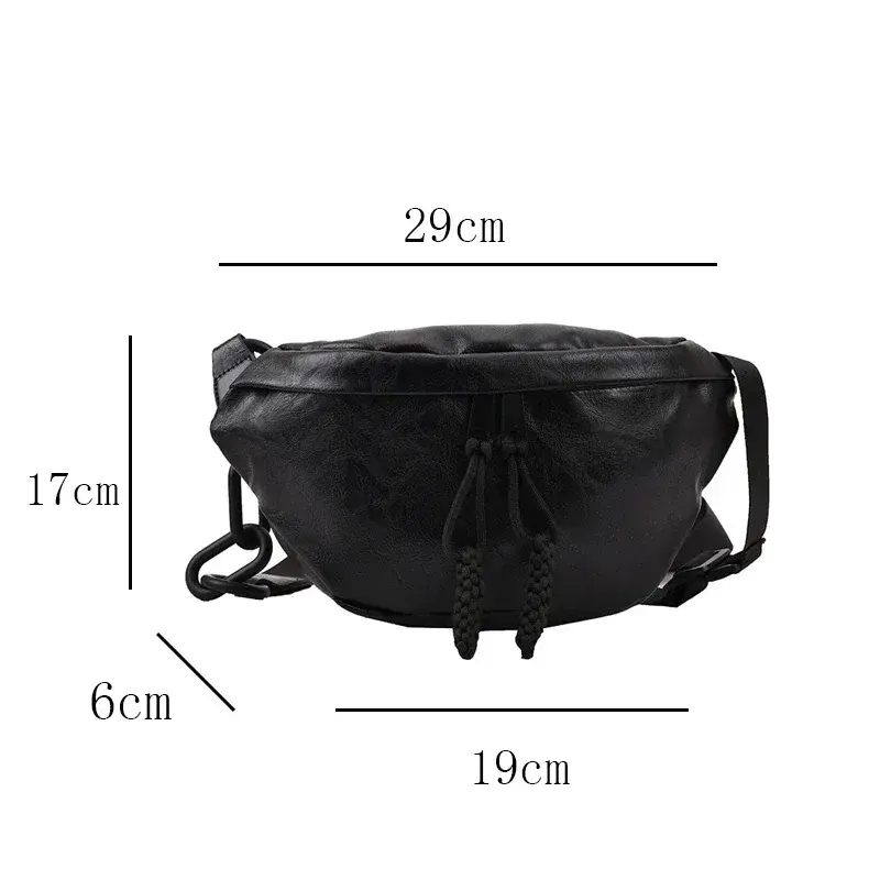 Fashion Soft Leather Waist Bag Ladies Fanny Pack High Quality Shoulder Belt Purse Bags Fashion Designer Crossbody Chest Bags