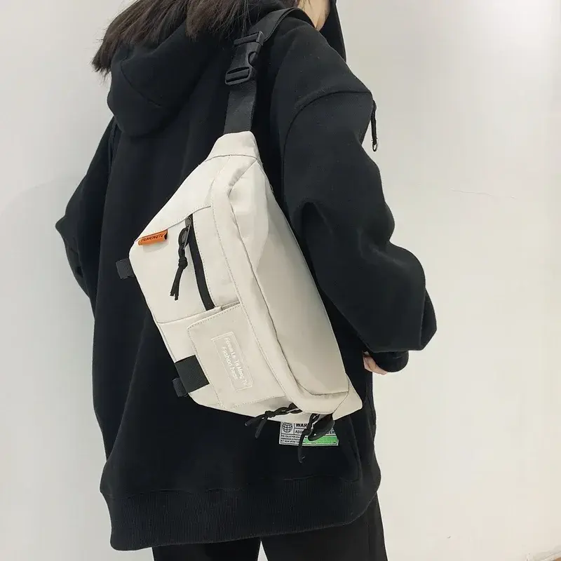 Chest Pack Woman 2025 New Street Trend Waist Bag Unisex Outdoor Sports Fanny Pack Shoulder Bag Fashion Nylon Belt Bags Purse