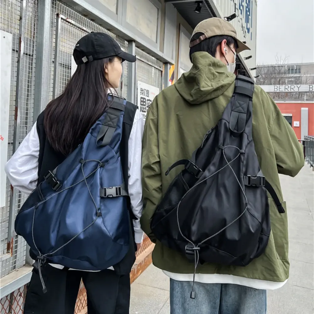 New Waterproof Nylon Crossbody Bag for Men Women Large Capacity Travel Storage Shoulder Bag Outdoor Sports Unisex Chest Packs