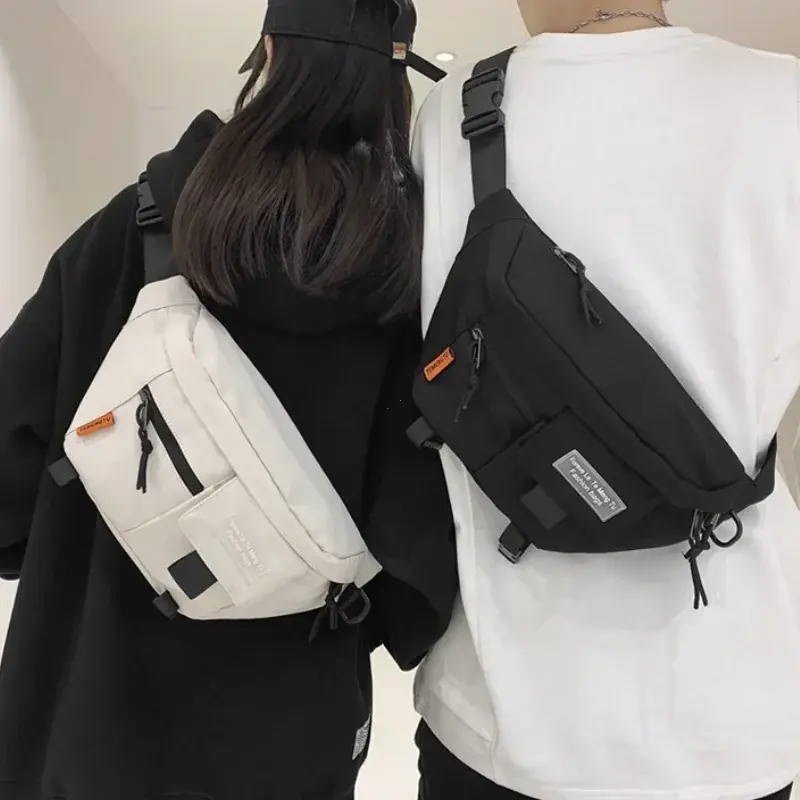 Chest Pack Woman 2025 New Street Trend Waist Bag Unisex Outdoor Sports Fanny Pack Shoulder Bag Fashion Nylon Belt Bags Purse