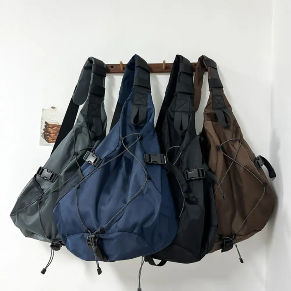 New Waterproof Nylon Crossbody Bag for Men Women Large Capacity Travel Storage Shoulder Bag Outdoor Sports Unisex Chest Packs