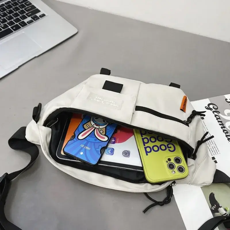 Chest Pack Woman 2025 New Street Trend Waist Bag Unisex Outdoor Sports Fanny Pack Shoulder Bag Fashion Nylon Belt Bags Purse