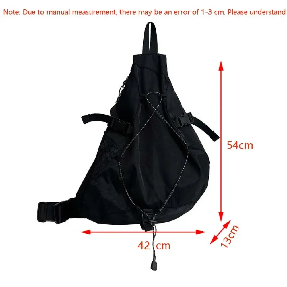 New Waterproof Nylon Crossbody Bag for Men Women Large Capacity Travel Storage Shoulder Bag Outdoor Sports Unisex Chest Packs