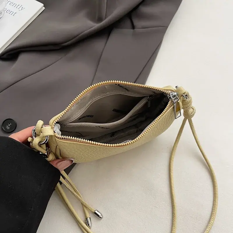 Ladies' Crossbody Bag Is Fashionable, Versatile, Solid Color, Exquisite Design, Daily Commuting, Casual Shoulder Bag Handbag