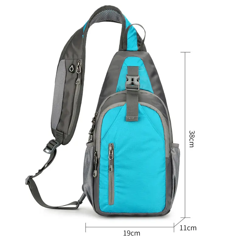 Outdoor Leisure Shoulder Chest Bag, Sports Waterproof Backpack, Suitable for Both Men and Women, Mobile Phone Storage Bag