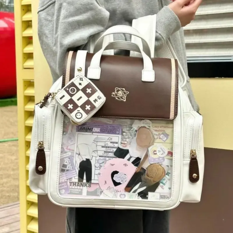 Y2K Japanese Cute Ita Backpacks Women College Style Student Backpack JK Girl Ita Bag Harajuku Transparent School Bag for Women