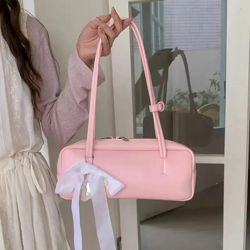 Fashion Solid Large Capacity Shoulder Bags Interior Compartment Soft 2025 High Quality Bags for Women Zipper Pu Women's Handbags