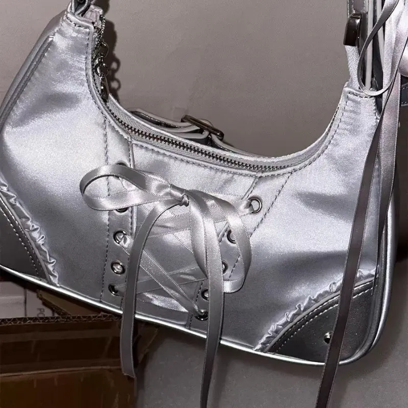 Cute Y2k Womens Shoulder Bag Fashion Elegant Sweet Lolita Jk Ita Bag Transparent Literary Kawaii Exquisite Female Handbag
