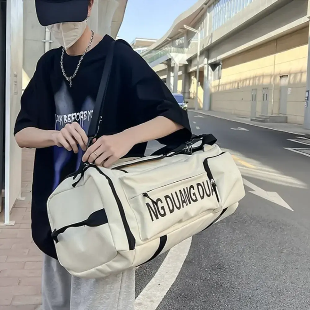 Fashion Brand Travel Bag Ins New Large Capaci Casual Fitness Backpack Versatile Backpack Neutral Shoulder Messenger Bag Сумка