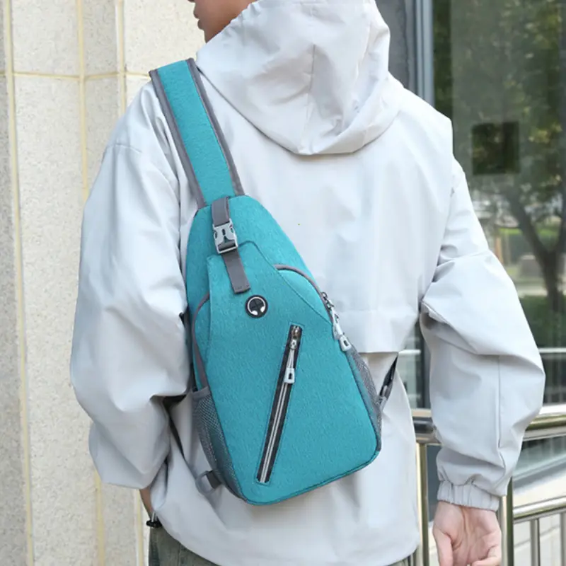 Casual Chest Bag Men's Mobile Phone Crossbody Bag Multifunctional Lightweight Outdoor Sports Shoulder Bag Messenger Bags for Men