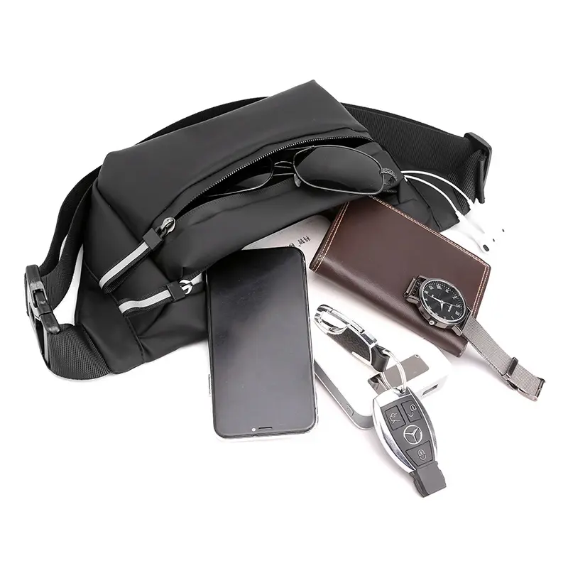 Men Waterproof Belt Bag Fashion Chest Pack Male Waterproof Waist Bag Outdoor Sports Fanny Pack Men's Travel Shoulder Bags