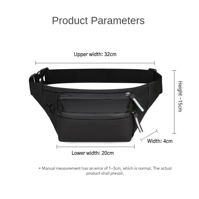 Men Waterproof Belt Bag Fashion Chest Pack Male Waterproof Waist Bag Outdoor Sports Fanny Pack Men's Travel Shoulder Bags