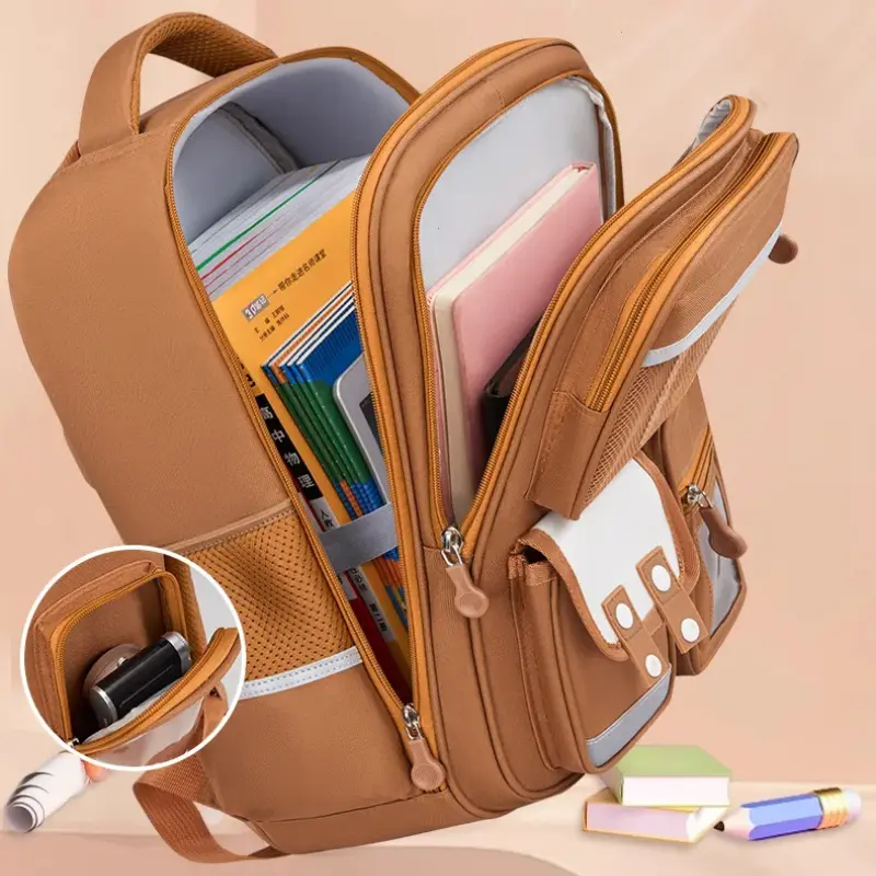 Capybara Children School Bags for Boys Kids Backpack Primary Schoolbag Orthopedic Backpack Waterproof Student Schoolbag Book Bag