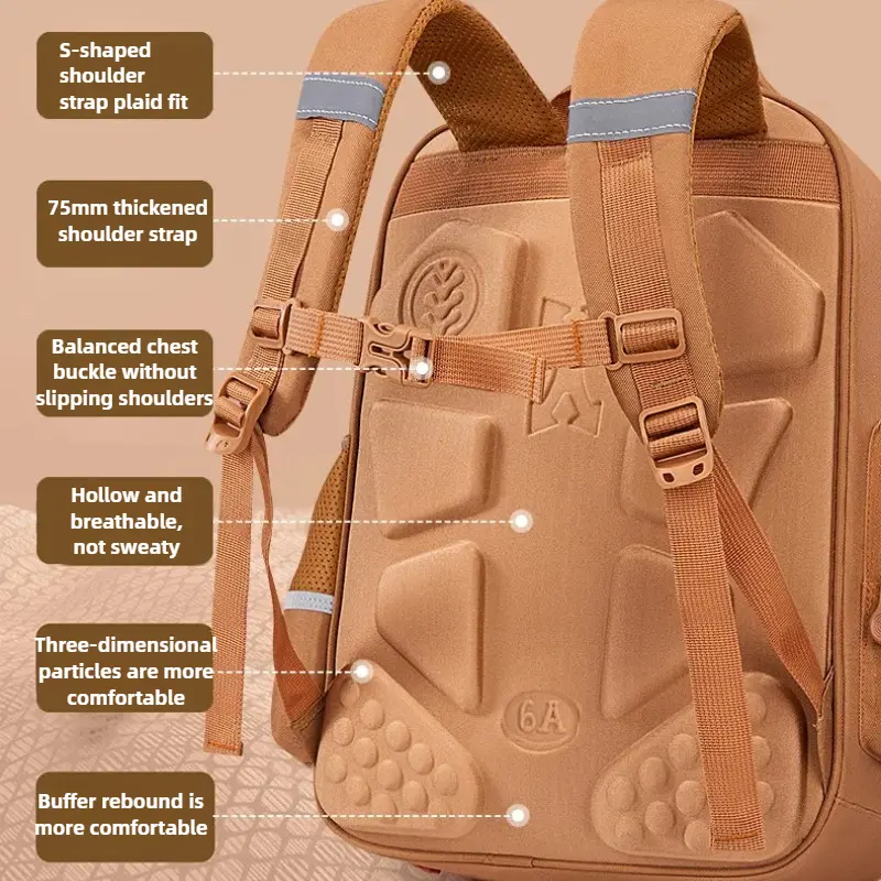 Capybara Children School Bags for Boys Kids Backpack Primary Schoolbag Orthopedic Backpack Waterproof Student Schoolbag Book Bag