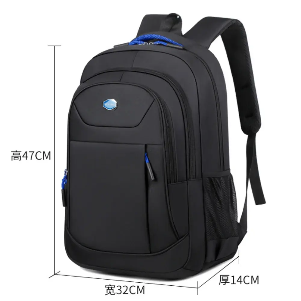 Classic Men's Business Backpack Large-capacity Student School Bag Oxford Waterproof Casual Travel Lightweight Laptop Backpack