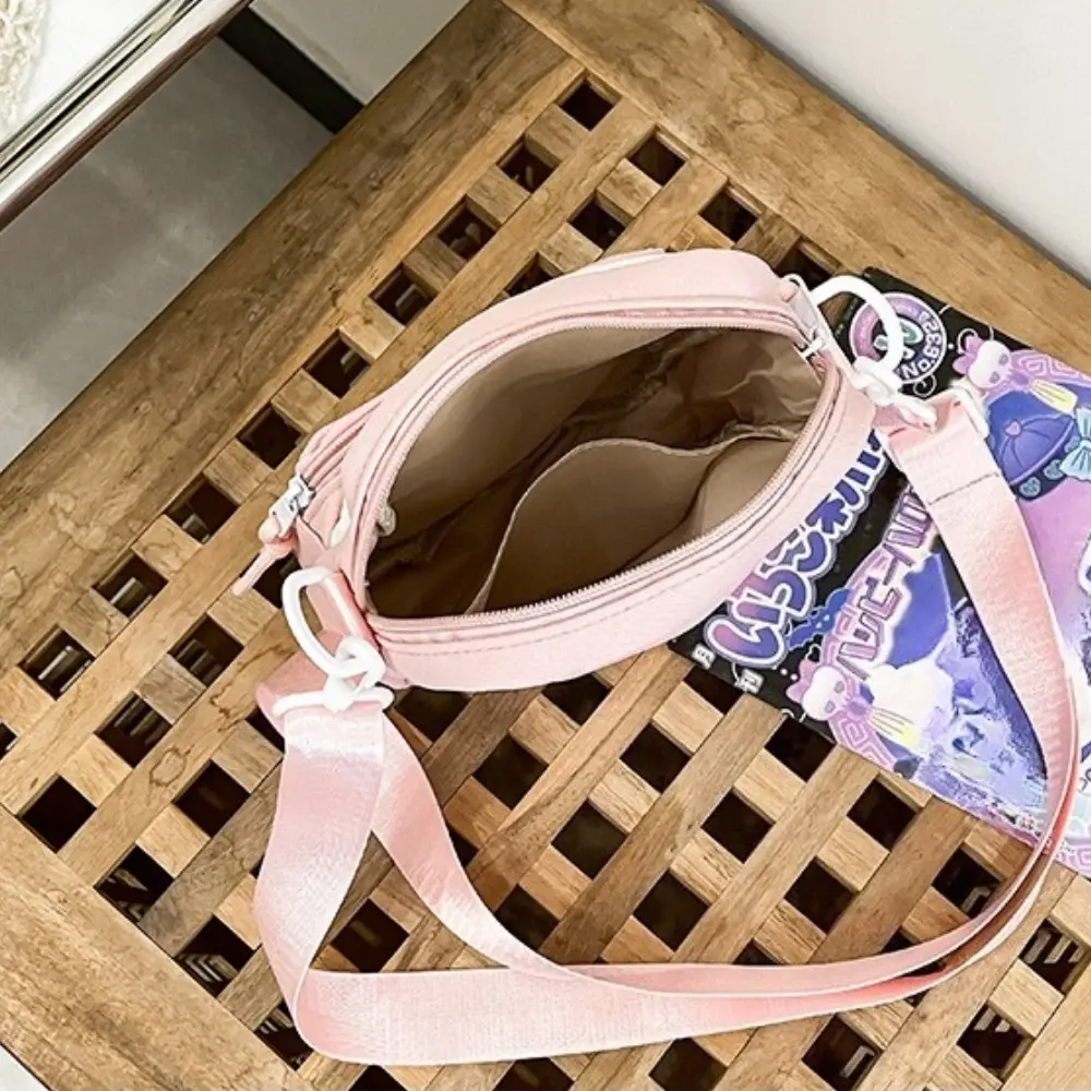 Trend Women Ita Bags Cute Cartoon Cat Embroidered Lady Commuter Bag DIY Badge Bag Casual Female Crossbody Bags Handbag and Purse