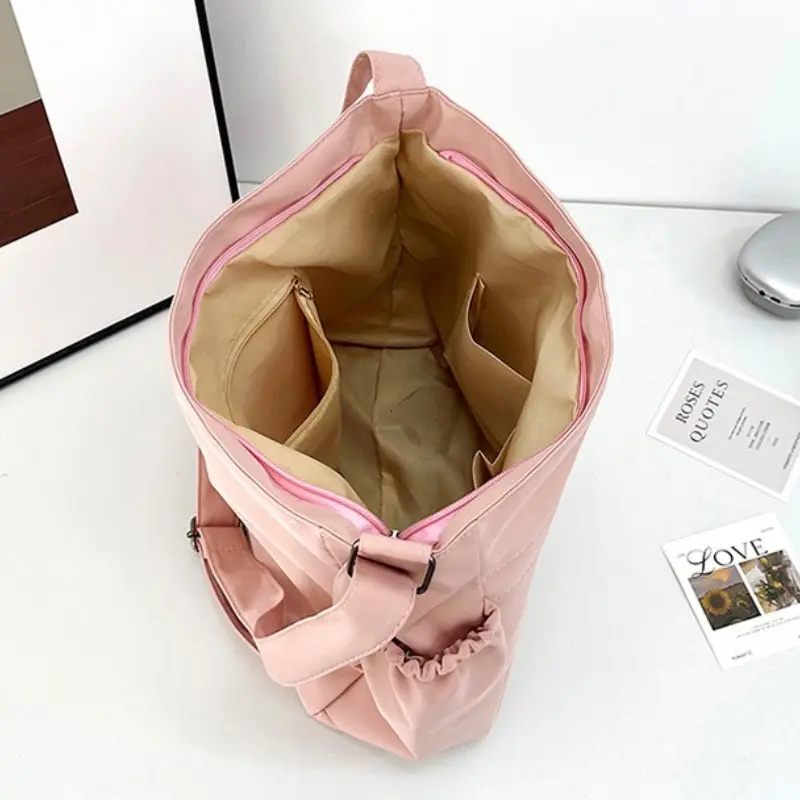 Nylon Hobos Crossbody Bags Solid Casual Zipper Women's Bags 2025 Fashion High Capacity Solid Color Single Shoulder Totes Bag
