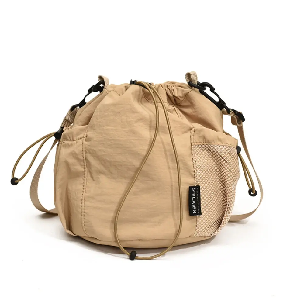 New Large Capacity Drawstring Bucket Bag Shoulder Bag Simple Women Tote Bag Cell Phone Purse Versatile Reusable Crossbody Bags